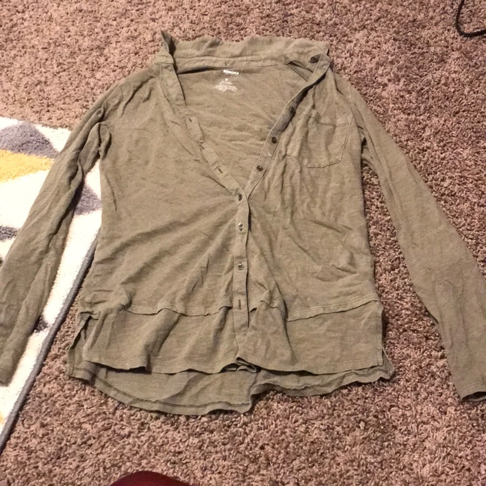 Button up t-shirt
